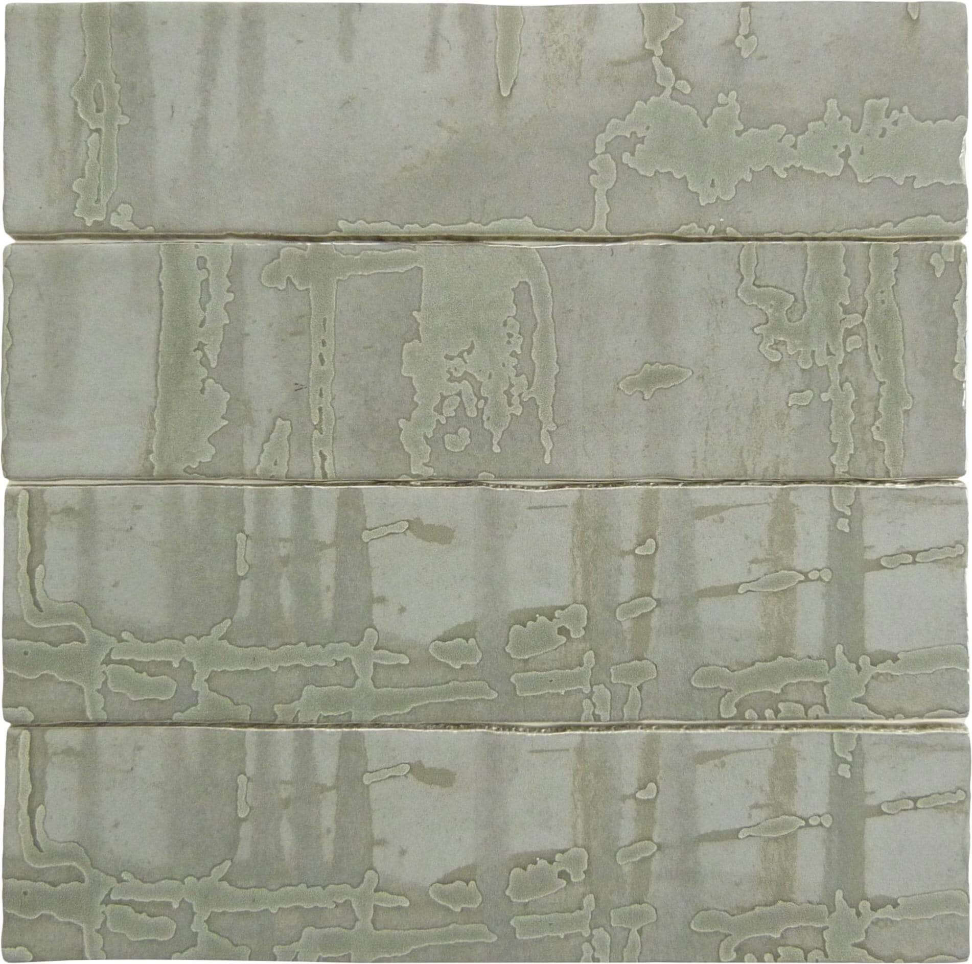 Princeton Glaze Victorian Pewter Grey 3'' x 12" Glossy & Matte Ceramic Subway Tile Euro Glass