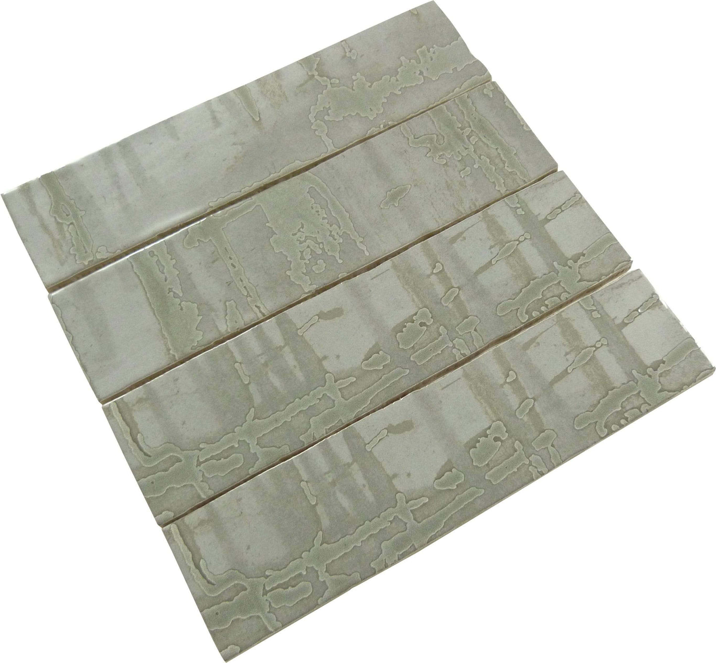 Princeton Glaze Victorian Pewter Grey 3'' x 12" Glossy & Matte Ceramic Subway Tile Euro Glass