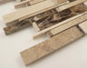 Cascade Emperador and Crema Marfil Mix Beige Random Bricks Stone Polished Tile Euro Glass