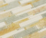 Cascade Honey Onyx With Ming Green & Thassos White Mix Random Bricks Polished Stone Tile Euro Glass