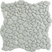 Riverbed Flowing Ravine Grey Pebble Recycled Matte Glass Tile Euro Glass