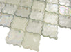 April Shower Silver Glossy & Iridescent Glass Tile Euro Glass