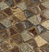 Trapezoid Native Tortoise Brown Unique Shapes Glass & Stone Tile Euro Glass