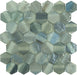 Uptown Beach Lido Down Grey Hexagon Frosted Glass Tile Euro Glass