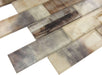 Western Derby Brown 2" x 6" Glossy Glass Subway Tile Euro Glass