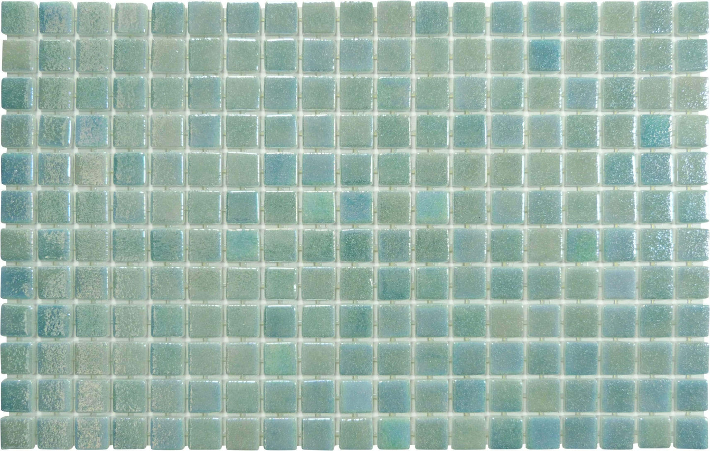 Sea Sprite Green Anti Slip Glossy & Iridescent Glass Pool Tile Fusion