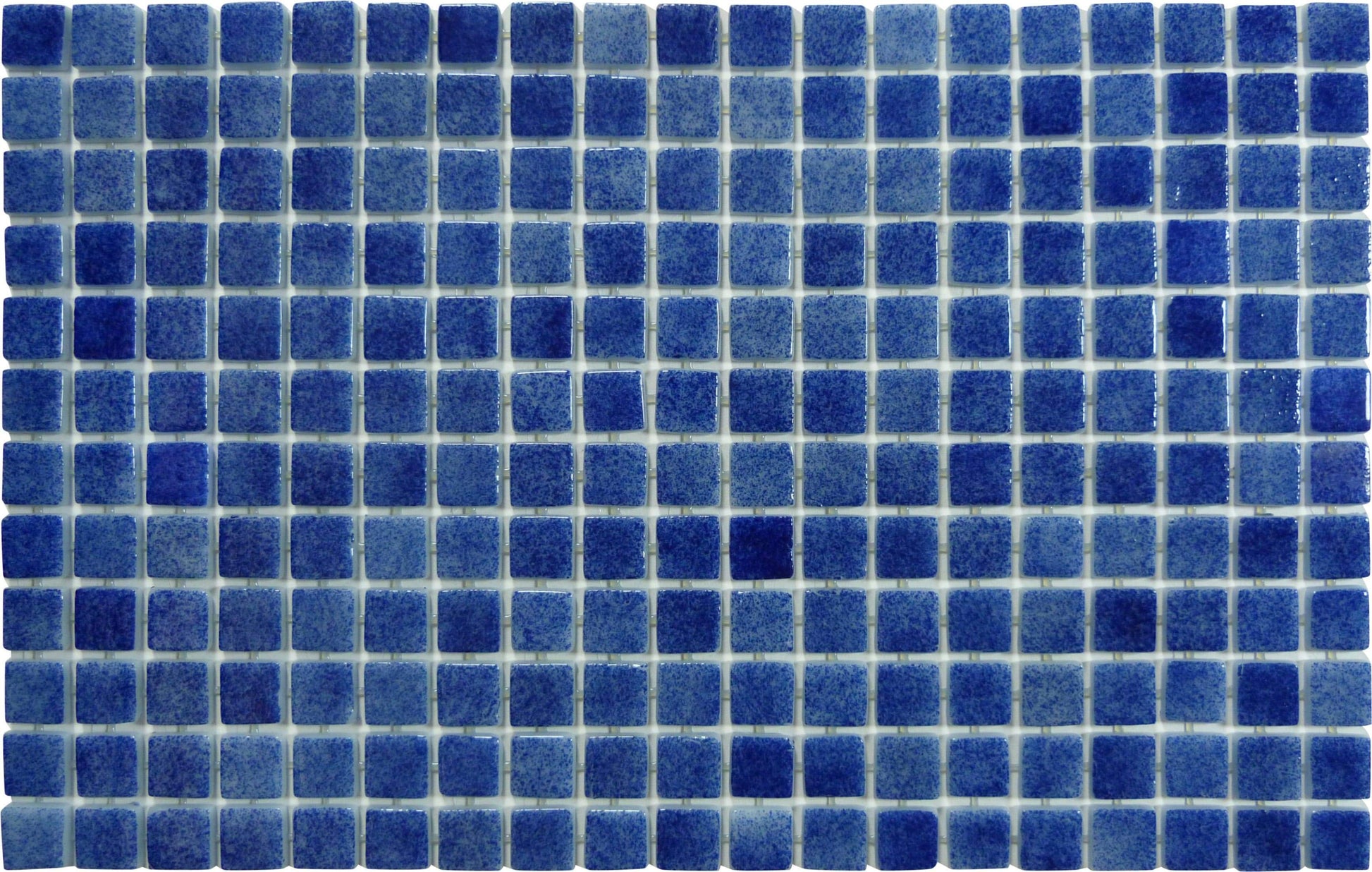 Brilliant Blue Glossy Glass Pool Tile Fusion