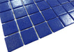 Cobalt Blue Dragon 2" x 2" Anti Slip Glossy Glass Pool Tile Fusion