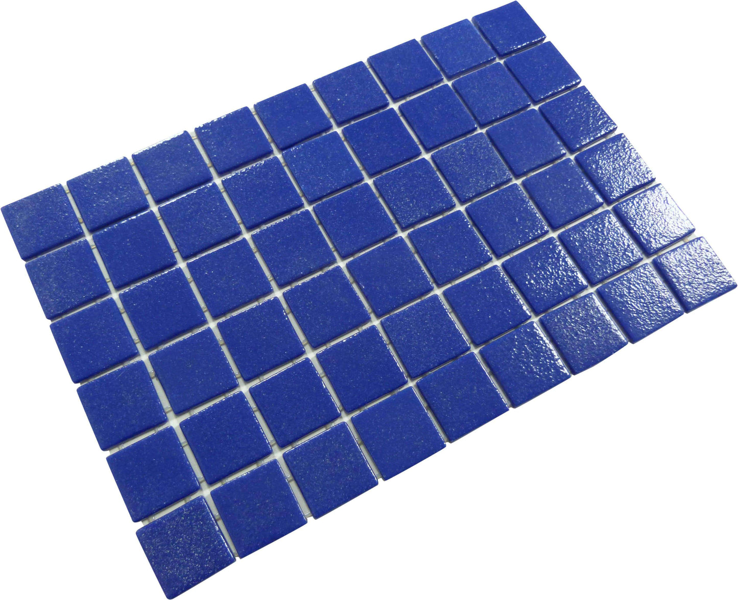 Cobalt Blue Dragon 2" x 2" Anti Slip Glossy Glass Pool Tile Fusion