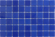 Cobalt Blue Dragon 2" x 2" Glossy Glass Pool Tile Fusion