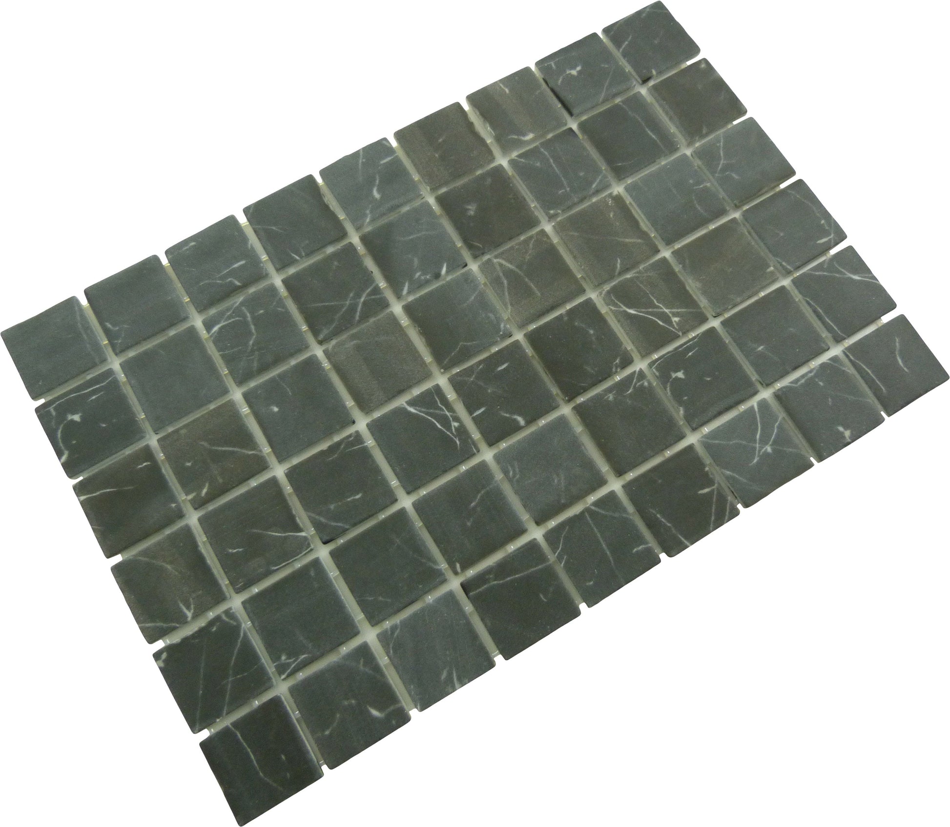 Modena Calatorao Black 2x2 Matte Glass Tile Fusion