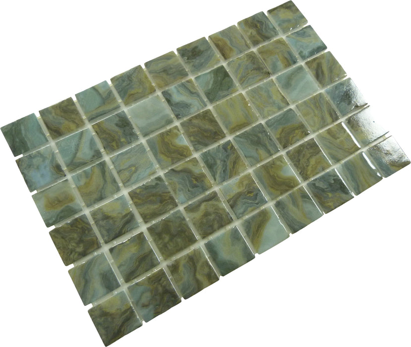 Modena Cannes Brown 2x2 Glossy Glass Tile Fusion
