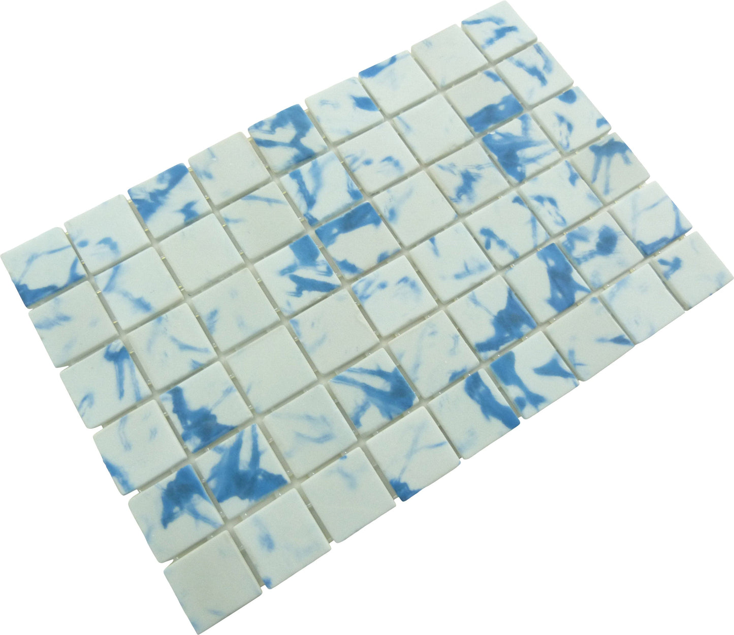 Modena Lima Blue 2x2 Glossy Glass Tile Fusion