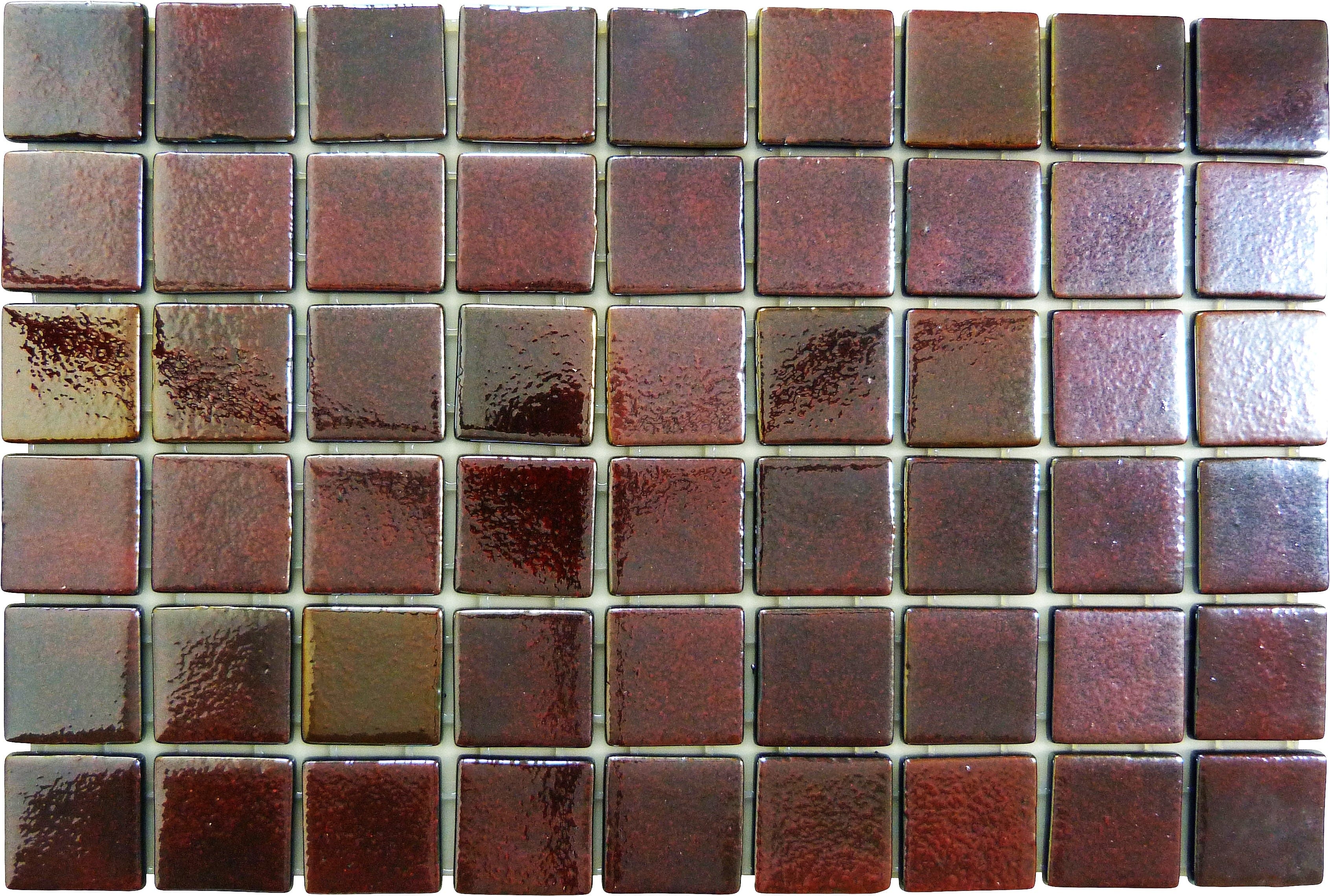 Modena Red Velvet 2x2 Glossy Glass Tile Fusion