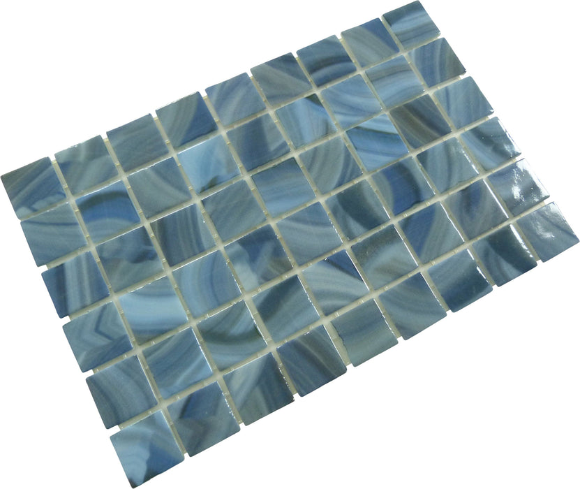Modena Rio Blue 2x2 Glossy Glass Tile Fusion