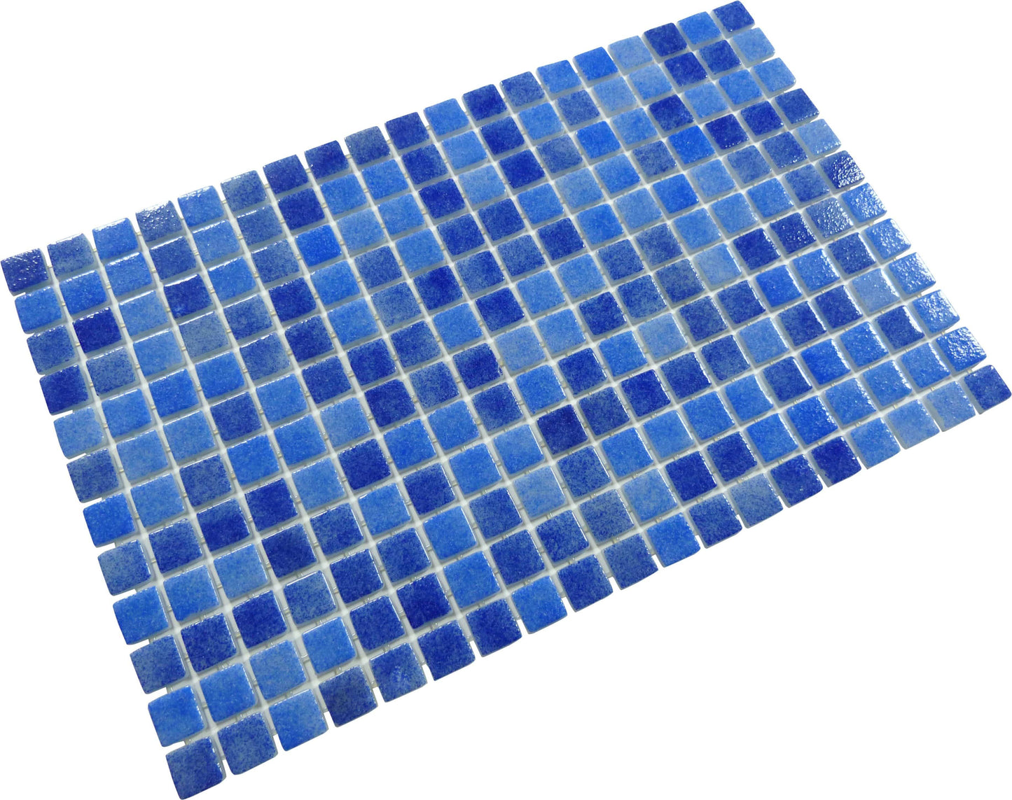 Newport Blue Anti Slip Glossy Glass Pool Tile Fusion