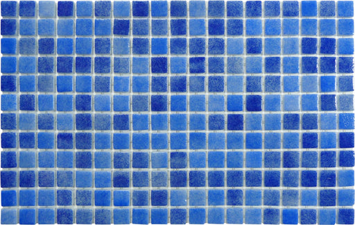 Newport Blue Glossy Glass Pool Tile Fusion