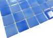 North Sea Blue 2" x 2" Anti Slip Glossy Glass Pool Tile Fusion