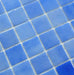 North Sea Blue 2" x 2" Anti Slip Glossy Glass Pool Tile Fusion