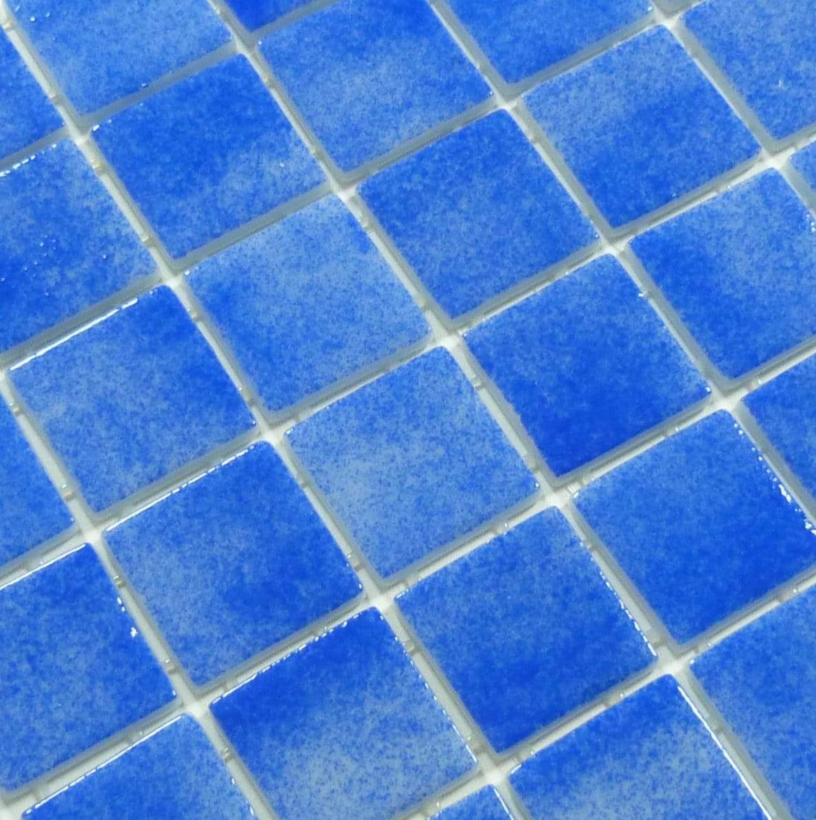 North Sea Blue 2" x 2" Glossy Glass Pool Tile Fusion