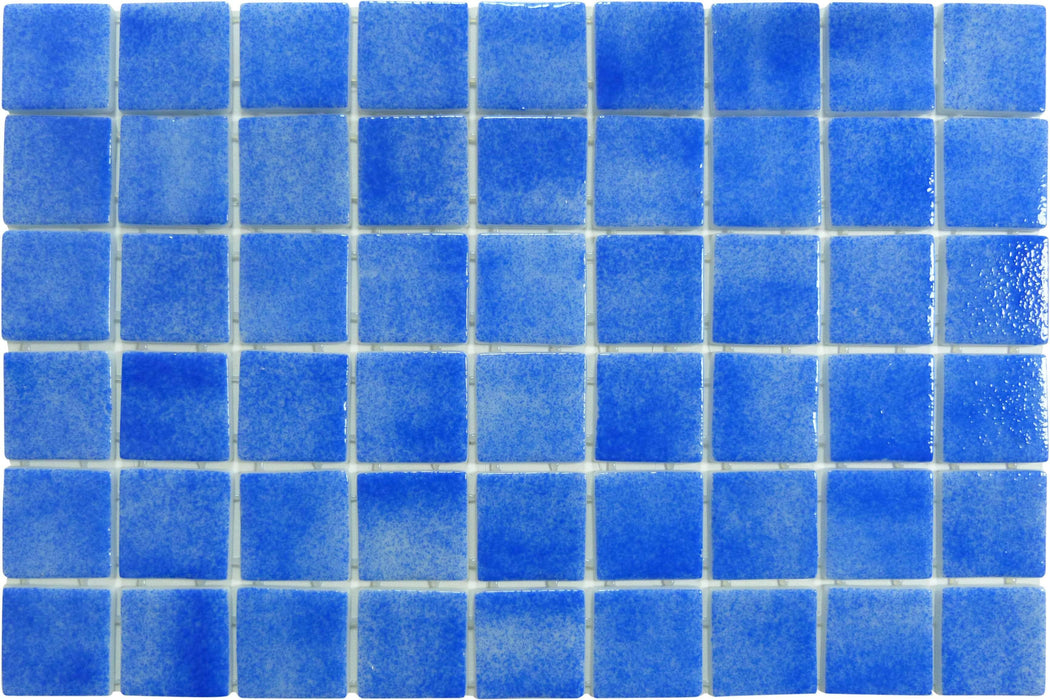 North Sea Blue 2" x 2" Glossy Glass Pool Tile Fusion