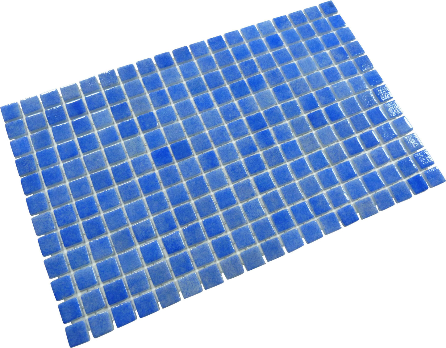 North Sea Blue Glossy Glass Pool Tile Fusion