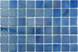 Planetarium Blue 2" x 2" Glossy & Iridescent Glass Pool Tile Fusion