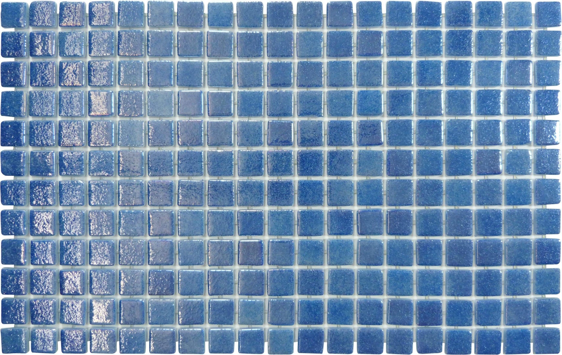 Planetarium Blue Anti Slip Glossy & Iridescent Glass Pool Tile Fusion