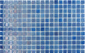 Planetarium Blue Glossy & Iridescent Glass Pool Tile Fusion