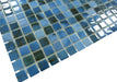 Quattro Alfa Blue 1x1 Glossy Glass Tile Fusion