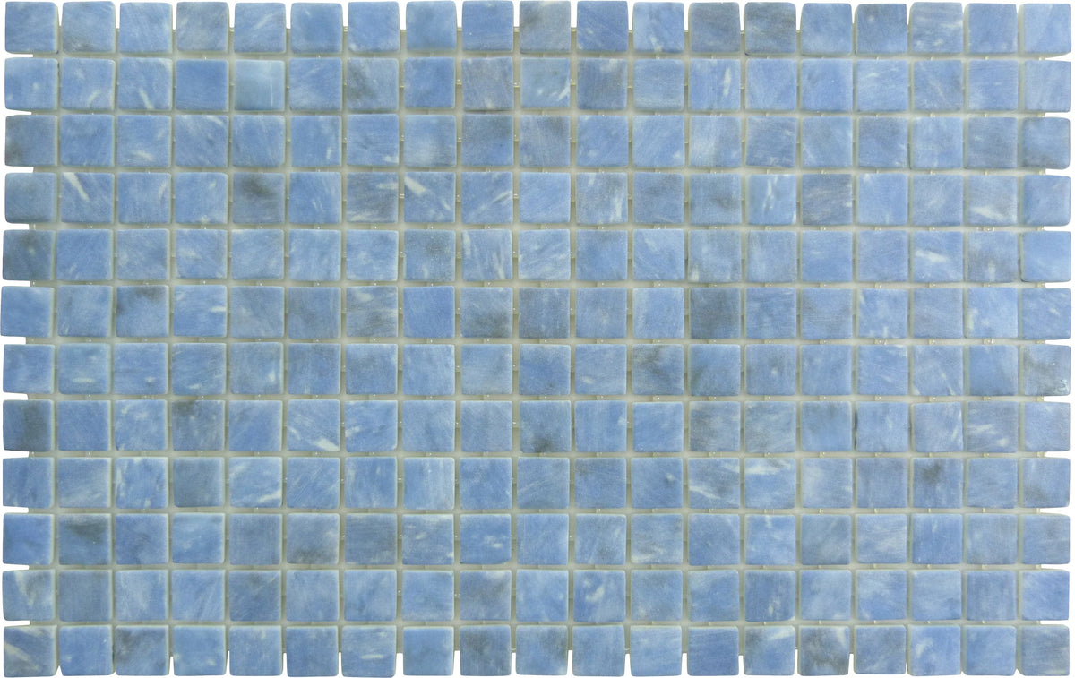 Quattro Blue Stone 1x1 Matte Glass Tile | Oasis Tile