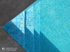 Songbird Blue 2x2 Anti Slip Glossy Glass Tile Fusion