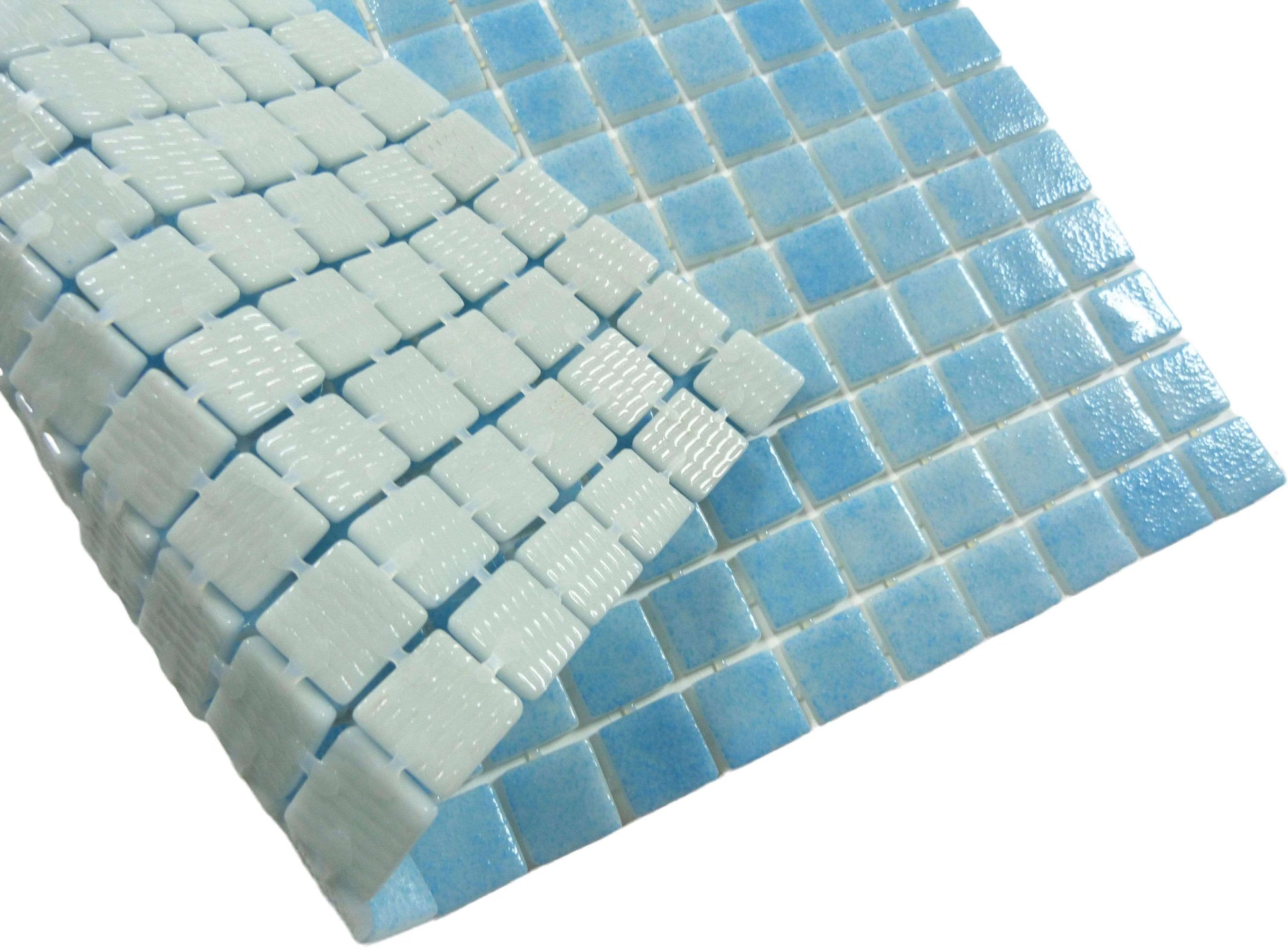 Songbird Blue Anti Slip Glossy Glass Pool Tile Fusion