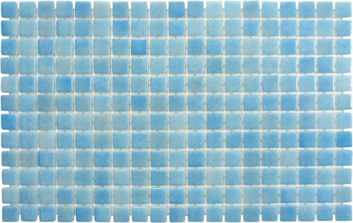 Songbird Blue Glossy Glass Pool Tile Fusion