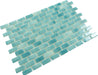 Subway Veridian Green 1x2 Glossy Glass Tile Fusion
