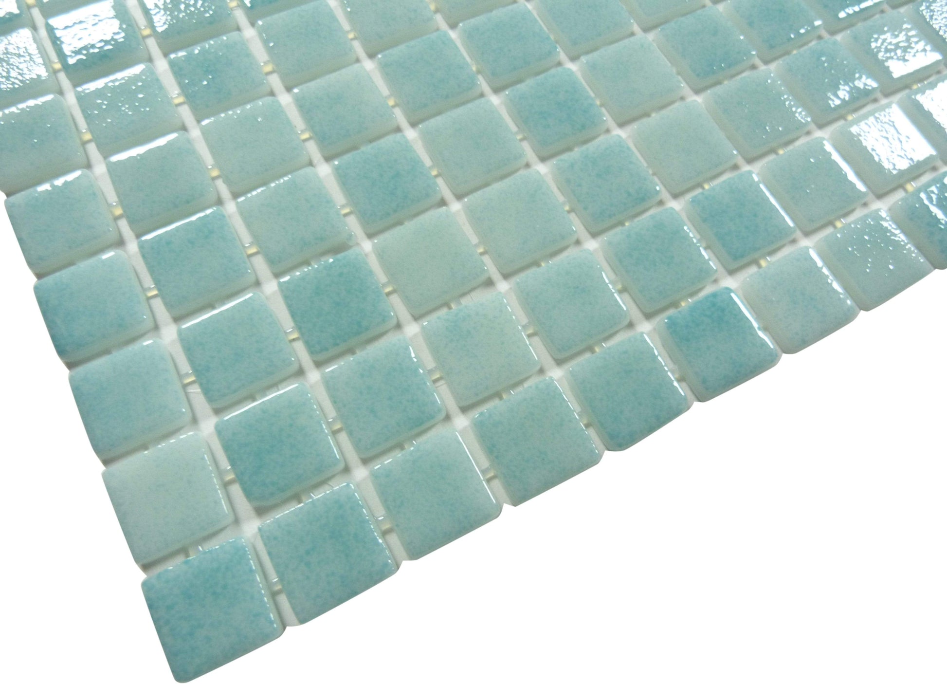 Veridian Green Glossy Glass Pool Tile Fusion