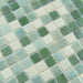 Winchester Sage Green Anti Slip Glossy & Iridescent Glass Pool Tile Fusion