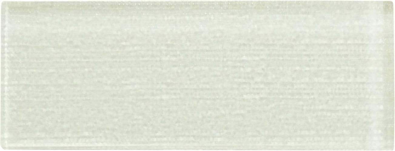 Linen Ice White 3'' x 8'' Glossy Glass Subway Tile Horizon Tile