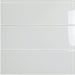Ice Block White 4'' x 12'' Glossy Glass Subway Tile Horizon Tile