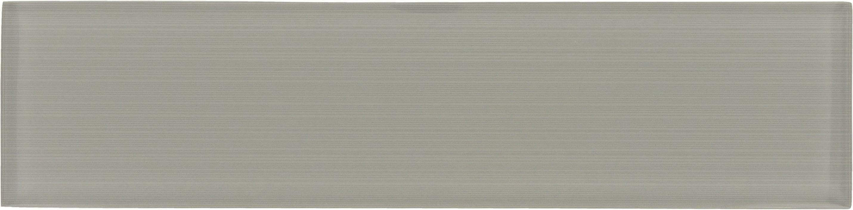 Grey Streak 3" x 12" Glossy Glass Subway Tile Horizon Tile