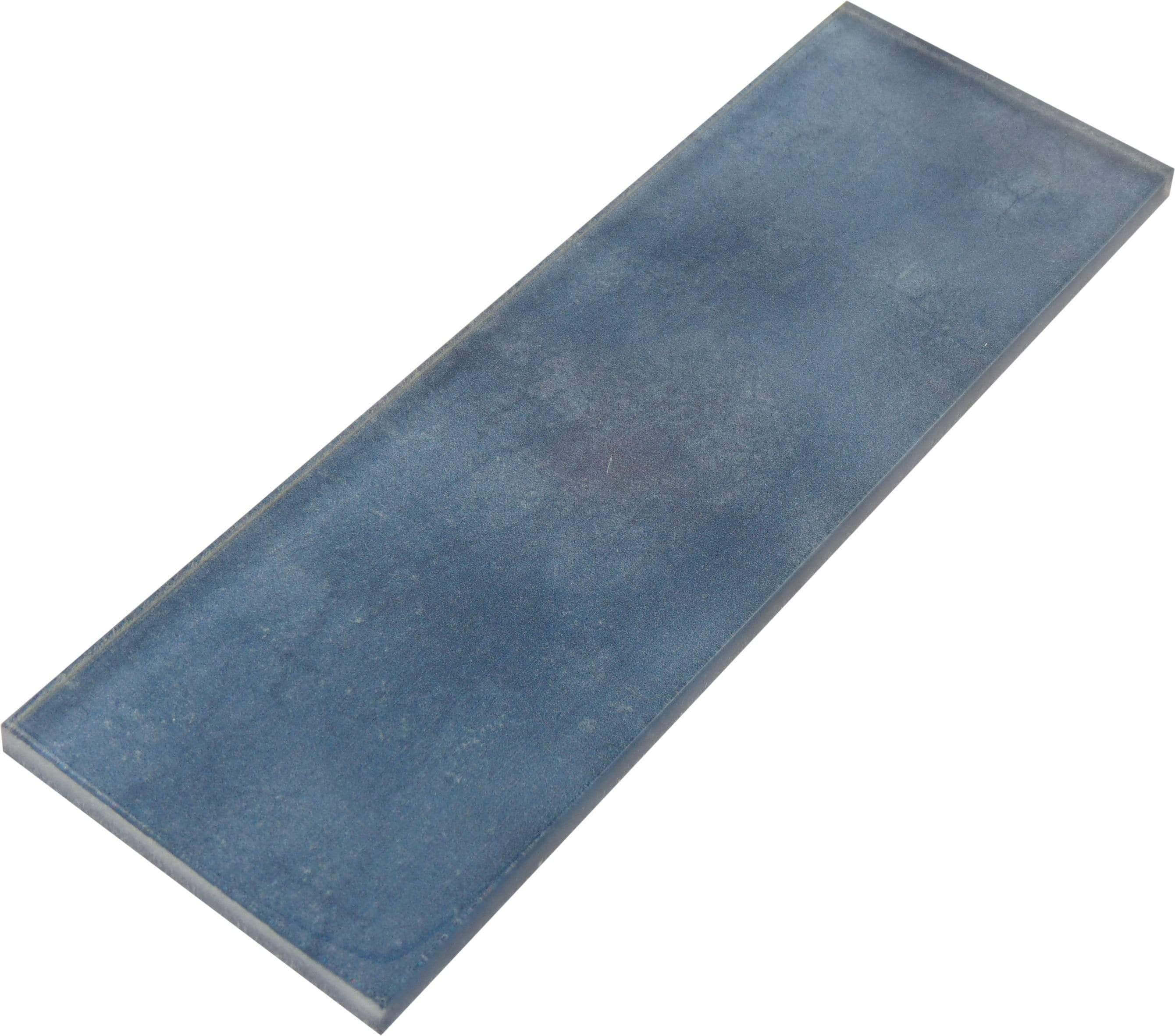 Denim Blue 3" x 9" Glossy Glass Subway Tile Horizon Tile