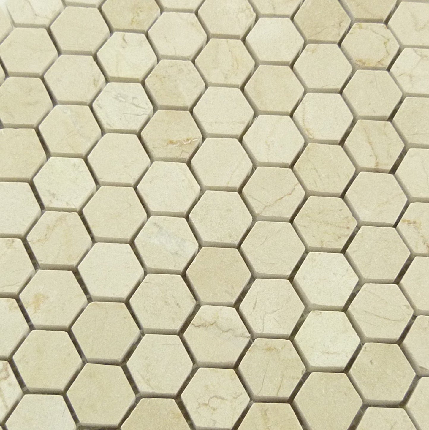 Cream Marfil Cream/Beige Hexagon Stone Polished Tile Horizon Tile