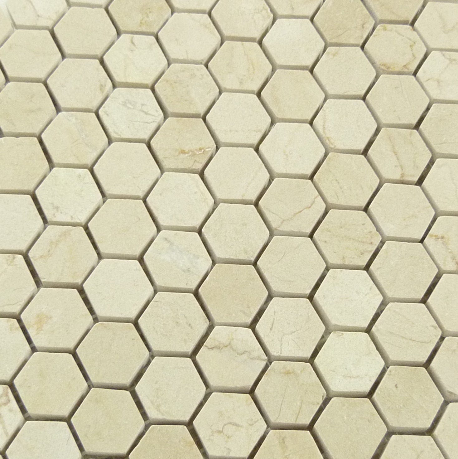 Cream Marfil Cream/Beige Hexagon Stone Polished Tile Horizon Tile