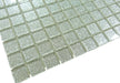 Silver Bling 1" x 1" Glossy Glass Tile ISI