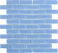 Baby Blue 1'' x 3'' Glossy Glass Tile ISI