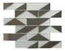 Castle Fort Pacific Pearl White Glossy Glass Subway Tile Matrix Mosaics