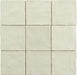 Jubilee Cream Puff 4" x 4" Square Shimmer Ceramic Tile Matrix Mosaics