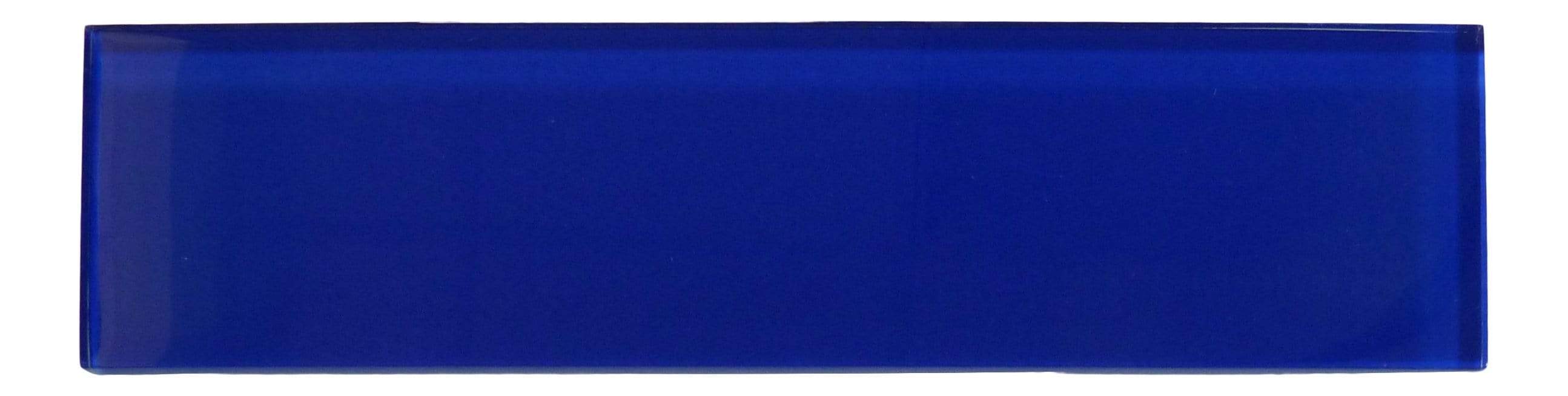 Crushed Velvet Blue 3" x 12" Glossy Glass Subway Tile Matrix Mosaics