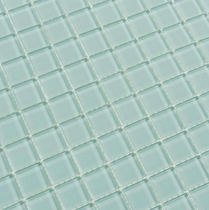 Malted Mint 1" x 1" Glossy Glass Tile Matrix Mosaics
