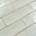 Jubilee Pacific Peal White 2 1/2" x 8" Ceramic Shimmer Subway Tile Matrix Mosaics